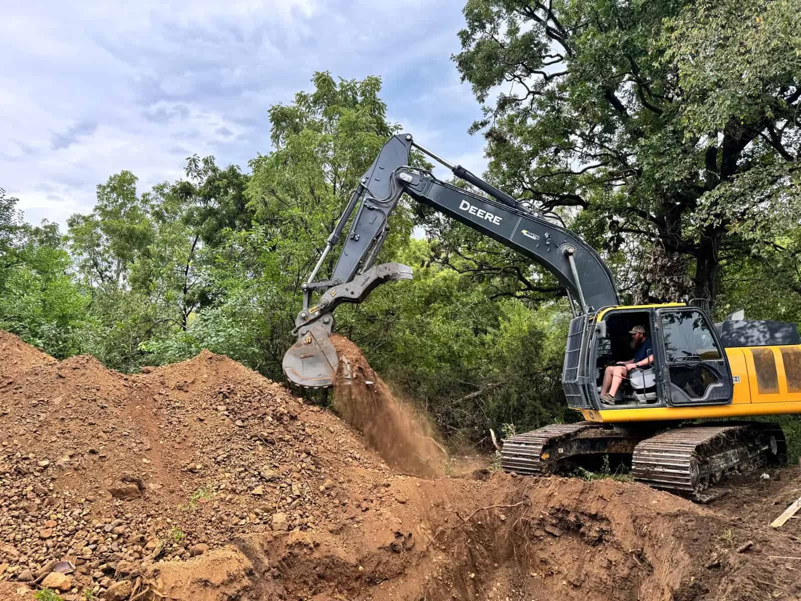 We tackle all types of excavating challenges, including expert pond building in natural landscapes. Our powerful equipment ensures precision and efficiency on every project.