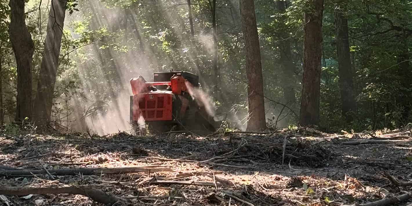 Choose our forestry mulching services for efficient land clearing that promotes soil health with natural mulch, reducing waste and erosion.
